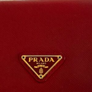 Prada Pink Saffiano leather Continental Wallet
